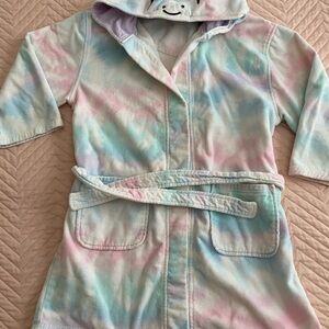 Pastel Tie-Dye Hooded Robe